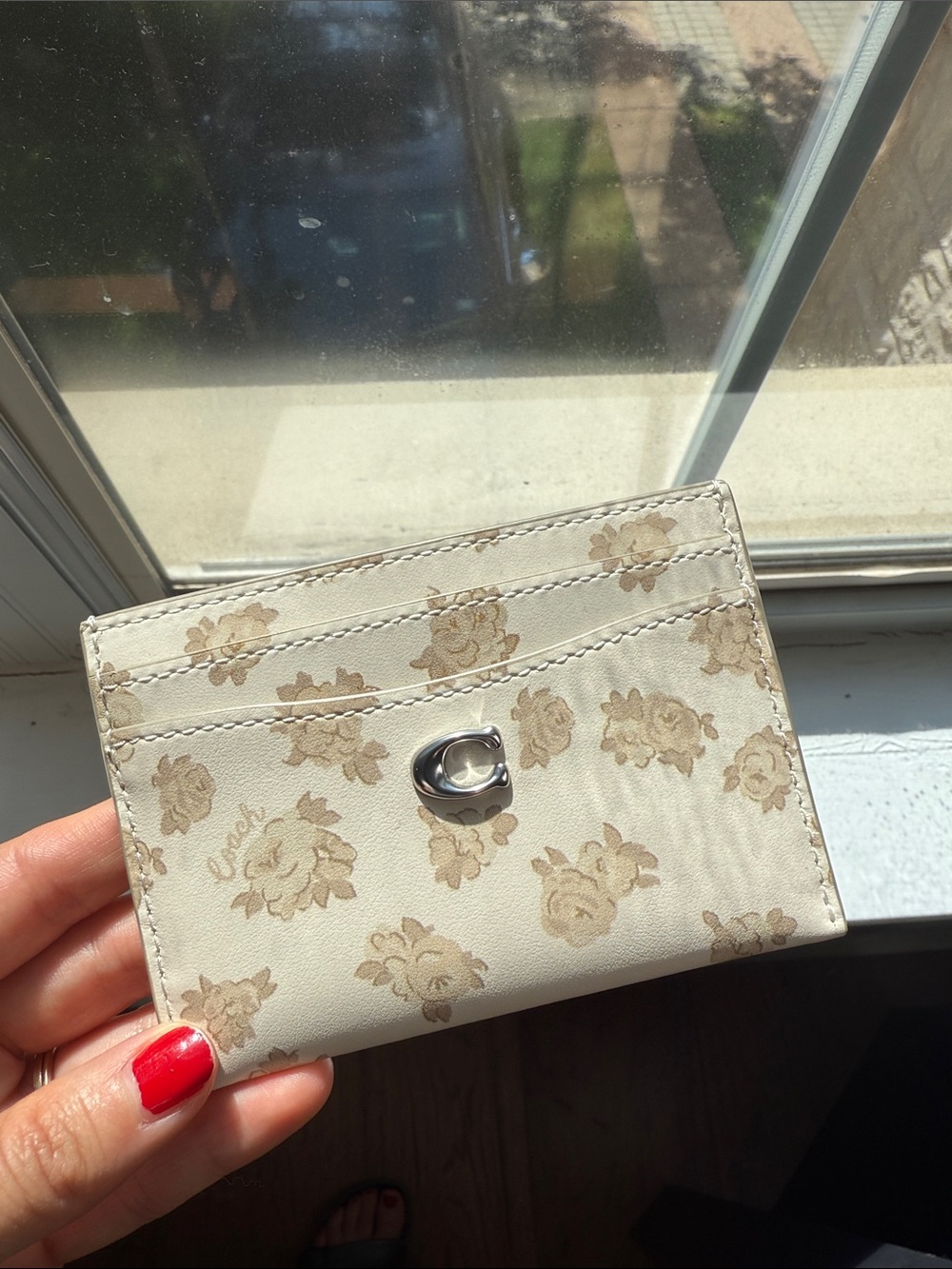 Coach Floral Card Case